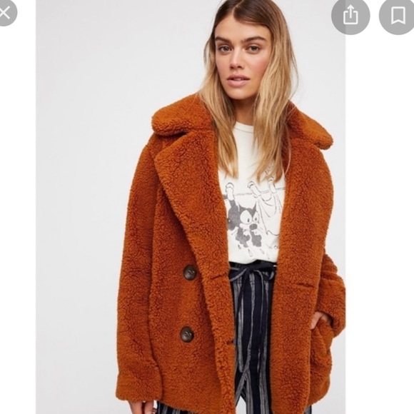 Free People Faux Teddy Coat - Picture 2 of 10